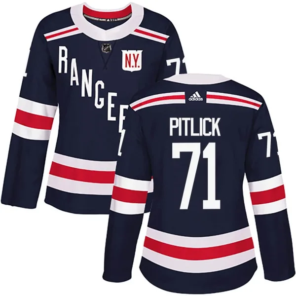 Adidas Tyler Pitlick New York Rangers Women's Authentic 2018 Winter Classic Home Jersey - Navy Blue