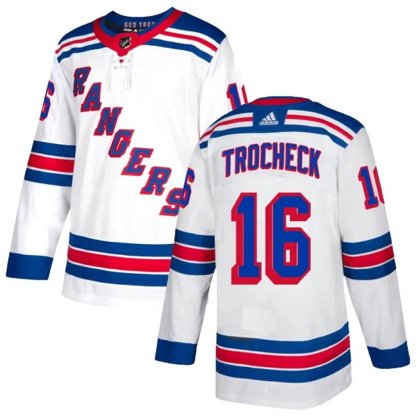 Adidas Vincent Trocheck New York Rangers Authentic Jersey - White