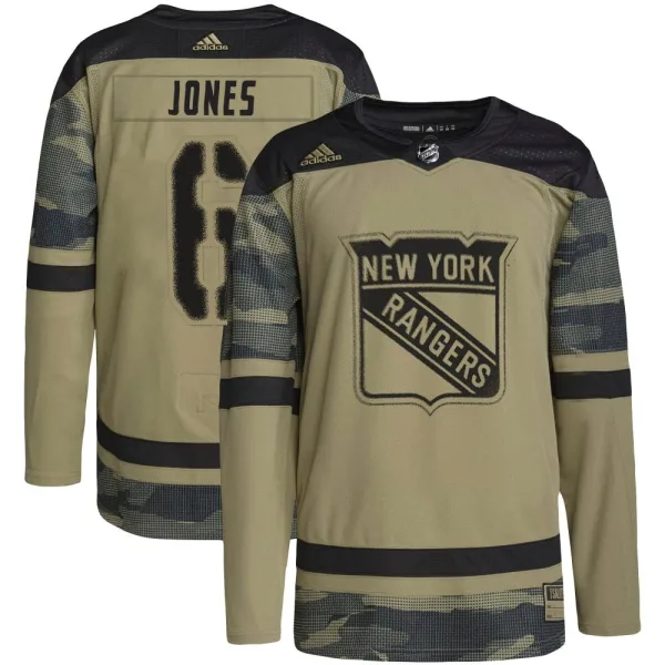 Adidas Zac Jones New York Rangers Authentic Military Appreciation Practice Jersey - Camo