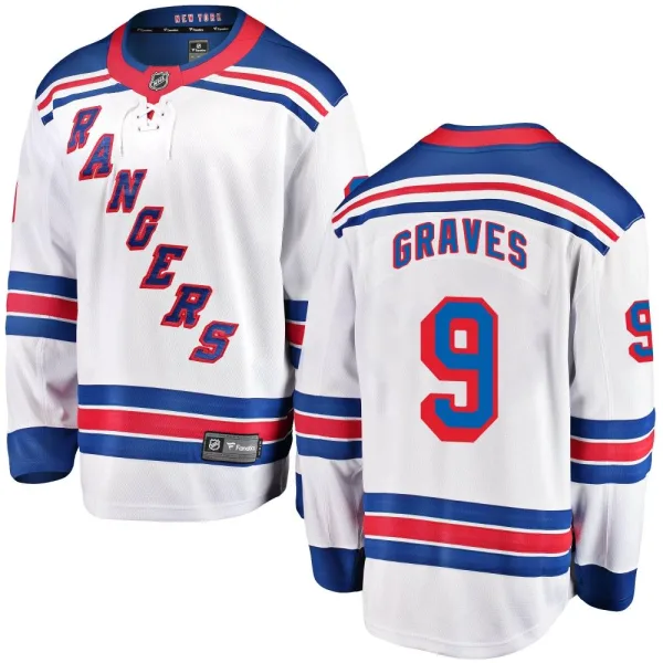 Fanatics Branded Adam Graves New York Rangers Breakaway Away Jersey - White