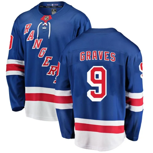 Fanatics Branded Adam Graves New York Rangers Breakaway Home Jersey - Blue