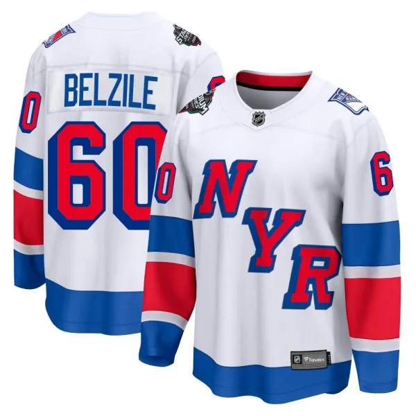 Fanatics Branded Alex Belzile New York Rangers Breakaway 2024 Stadium Series Jersey - White