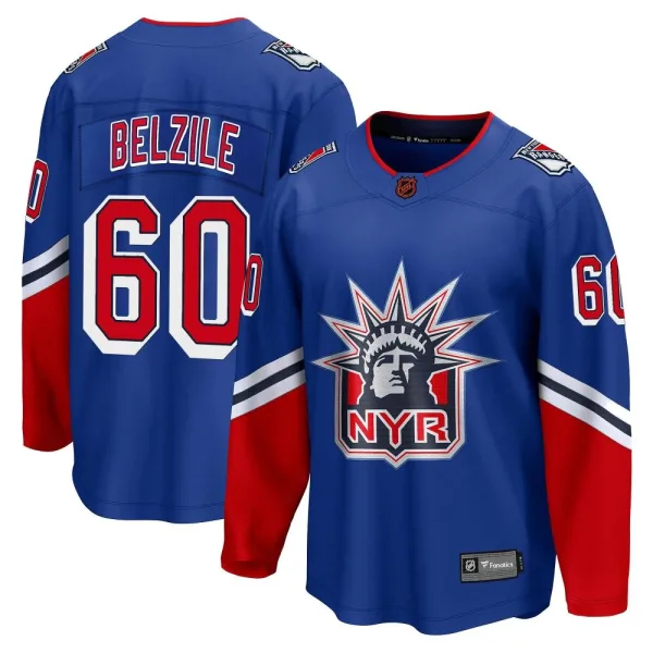 Fanatics Branded Alex Belzile New York Rangers Breakaway Special Edition 2.0 Jersey - Royal
