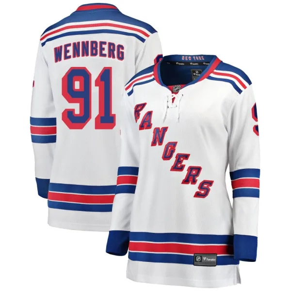 Fanatics Branded Alex Wennberg New York Rangers Women's Breakaway Away Jersey - White