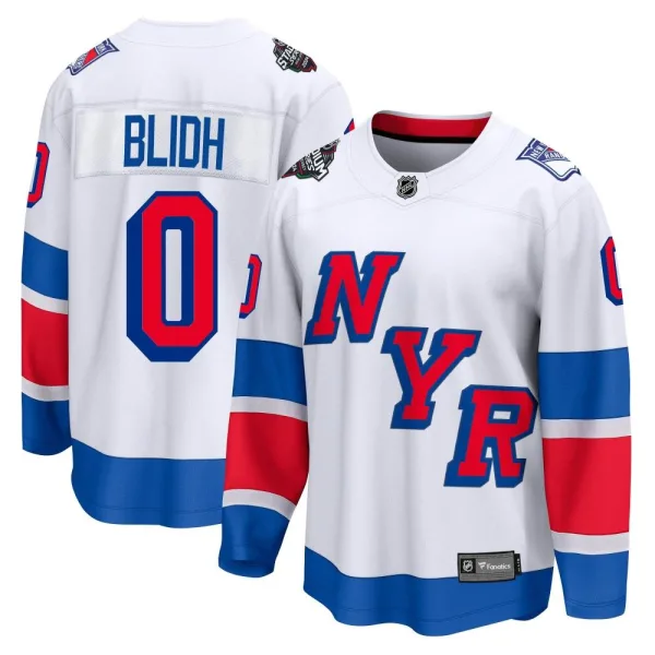 Fanatics Branded Anton Blidh New York Rangers Breakaway 2024 Stadium Series Jersey - White