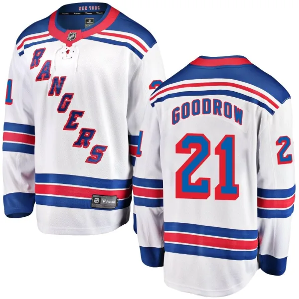 Fanatics Branded Barclay Goodrow New York Rangers Breakaway Away Jersey - White