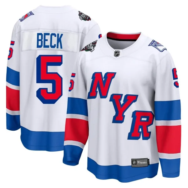 Fanatics Branded Barry Beck New York Rangers Breakaway 2024 Stadium Series Jersey - White