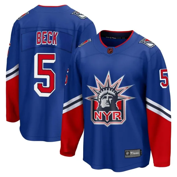 Fanatics Branded Barry Beck New York Rangers Breakaway Special Edition 2.0 Jersey - Royal