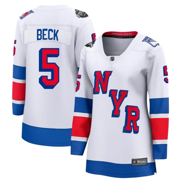 Fanatics Branded Barry Beck New York Rangers Women's Breakaway 2024 Stadium Series Jersey - White
