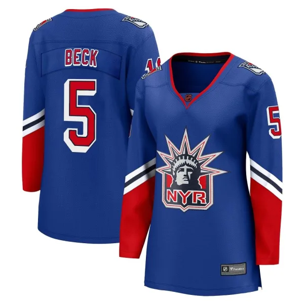 Fanatics Branded Barry Beck New York Rangers Women's Breakaway Special Edition 2.0 Jersey - Royal