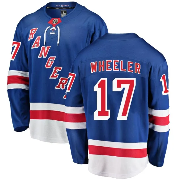 Fanatics Branded Blake Wheeler New York Rangers Breakaway Home Jersey - Blue
