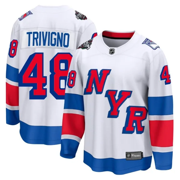Fanatics Branded Bobby Trivigno New York Rangers Breakaway 2024 Stadium Series Jersey - White