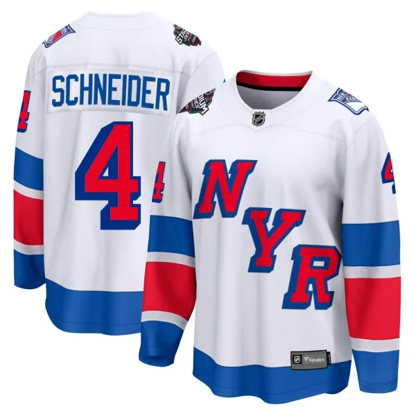 Fanatics Branded Braden Schneider New York Rangers Breakaway 2024 Stadium Series Jersey - White