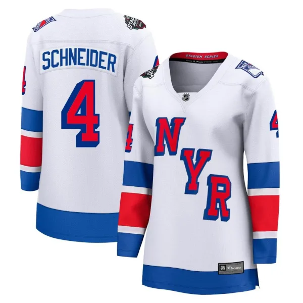 Fanatics Branded Braden Schneider New York Rangers Women's Breakaway 2024 Stadium Series Jersey - White