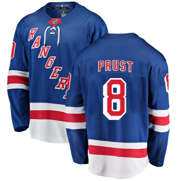 Fanatics Branded Brandon Prust New York Rangers Breakaway Home Jersey - Blue