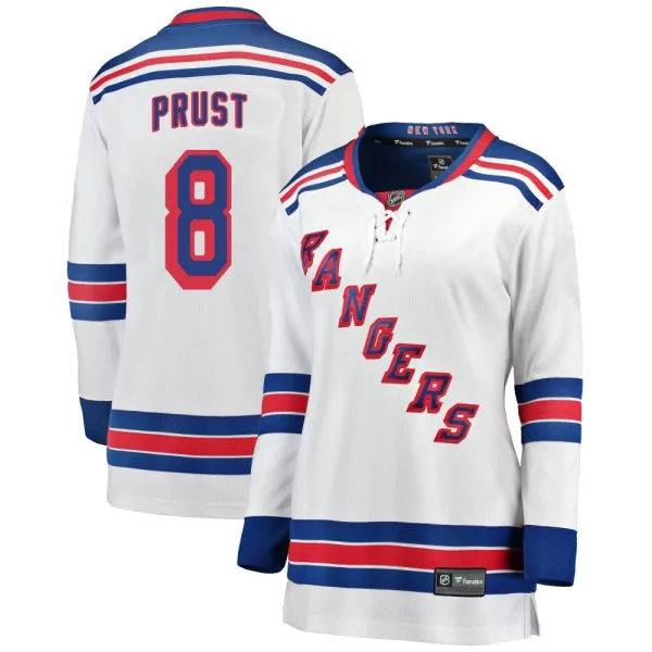 Fanatics Branded Brandon Prust New York Rangers Women's Breakaway Away Jersey - White