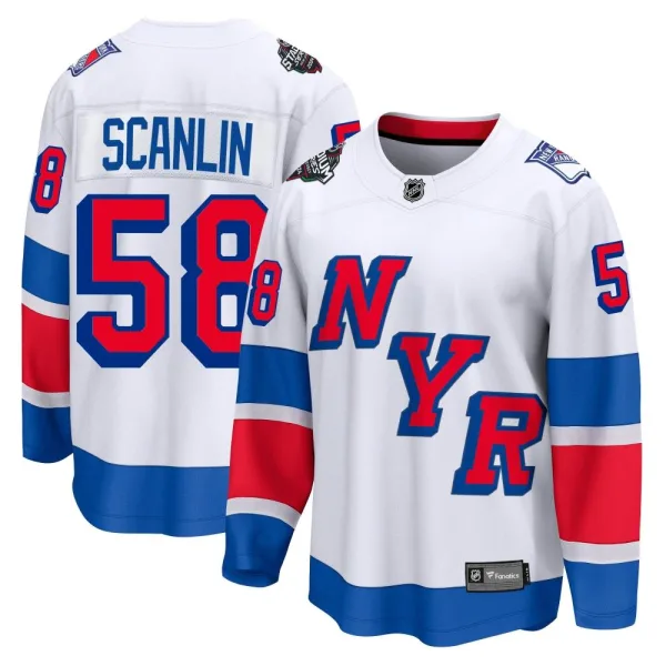 Fanatics Branded Brandon Scanlin New York Rangers Breakaway 2024 Stadium Series Jersey - White
