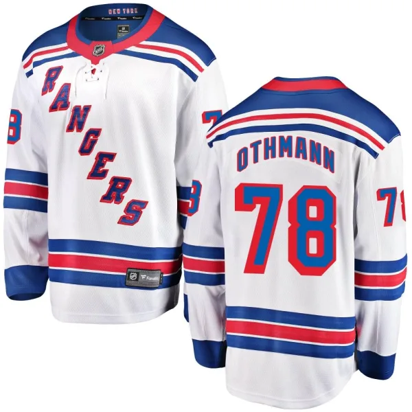 Fanatics Branded Brennan Othmann New York Rangers Breakaway Away Jersey - White