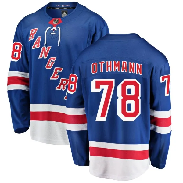 Fanatics Branded Brennan Othmann New York Rangers Breakaway Home Jersey - Blue