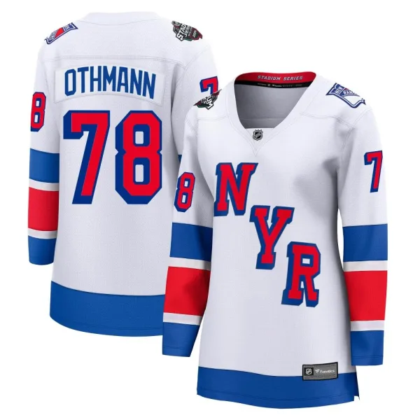 Fanatics Branded Brennan Othmann New York Rangers Women's Breakaway 2024 Stadium Series Jersey - White