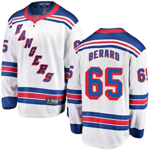 Fanatics Branded Brett Berard New York Rangers Breakaway Away Jersey - White