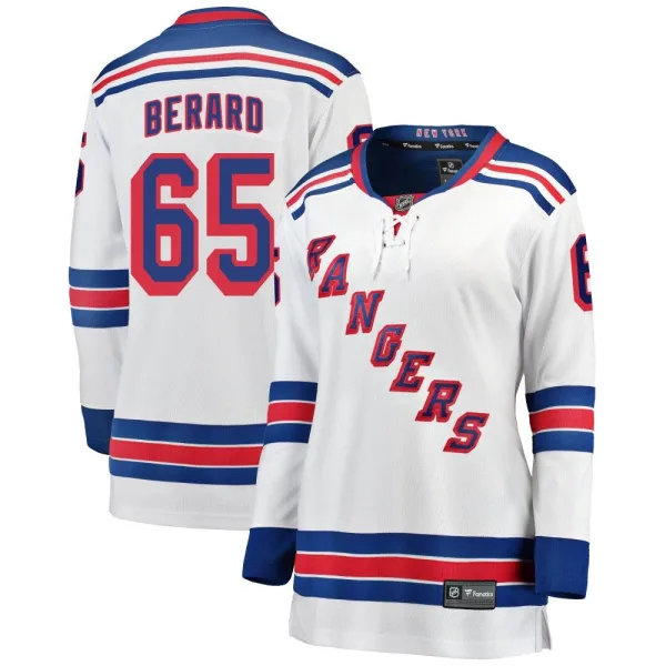 Fanatics Branded Brett Berard New York Rangers Women's Breakaway Away Jersey - White