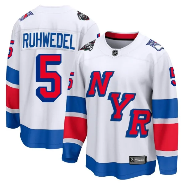 Fanatics Branded Chad Ruhwedel New York Rangers Breakaway 2024 Stadium Series Jersey - White