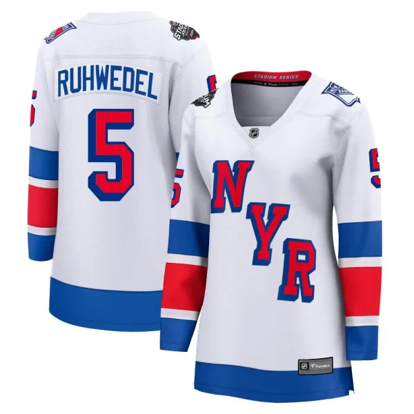 Fanatics Branded Chad Ruhwedel New York Rangers Women's Breakaway 2024 Stadium Series Jersey - White