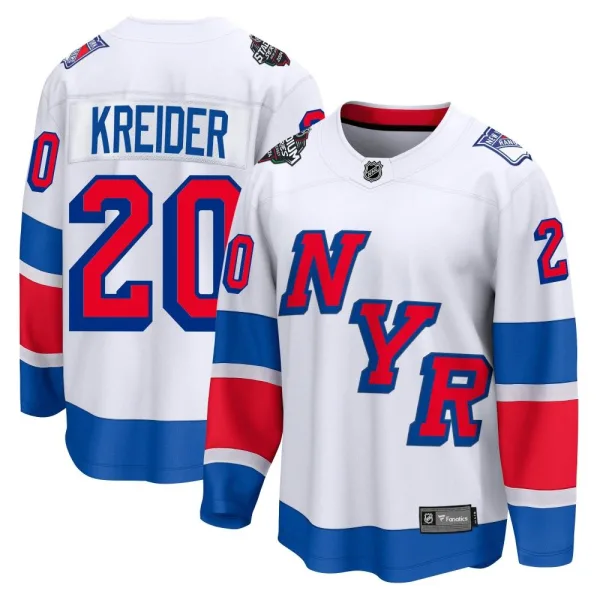 Fanatics Branded Chris Kreider New York Rangers Breakaway 2024 Stadium Series Jersey - White