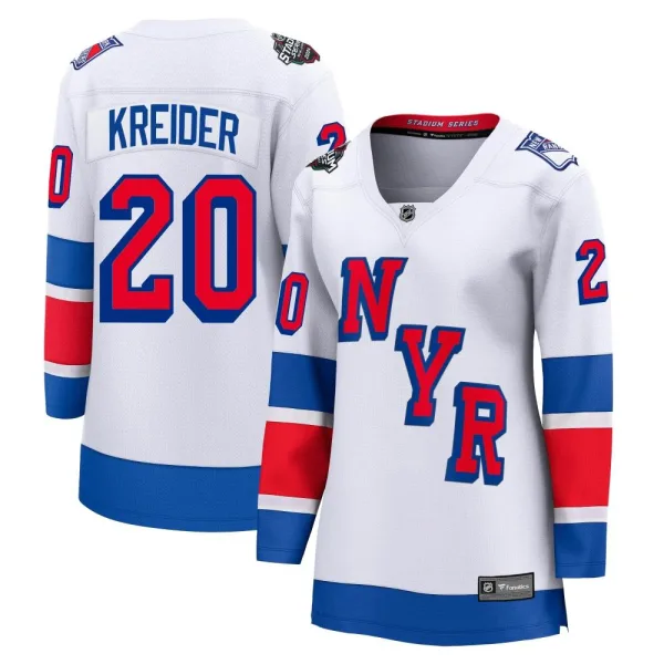 Fanatics Branded Chris Kreider New York Rangers Women's Breakaway 2024 Stadium Series Jersey - White