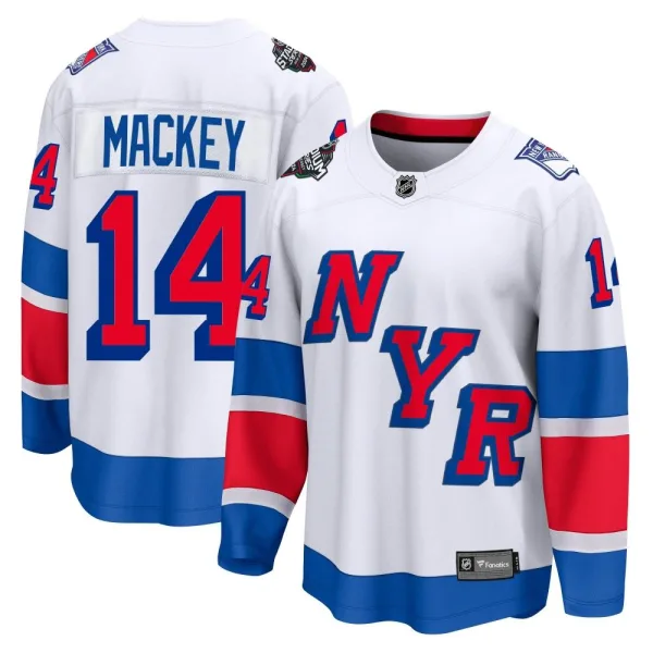 Fanatics Branded Connor Mackey New York Rangers Breakaway 2024 Stadium Series Jersey - White