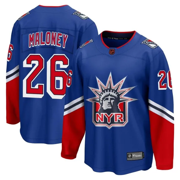 Fanatics Branded Dave Maloney New York Rangers Youth Breakaway Special Edition 2.0 Jersey - Royal