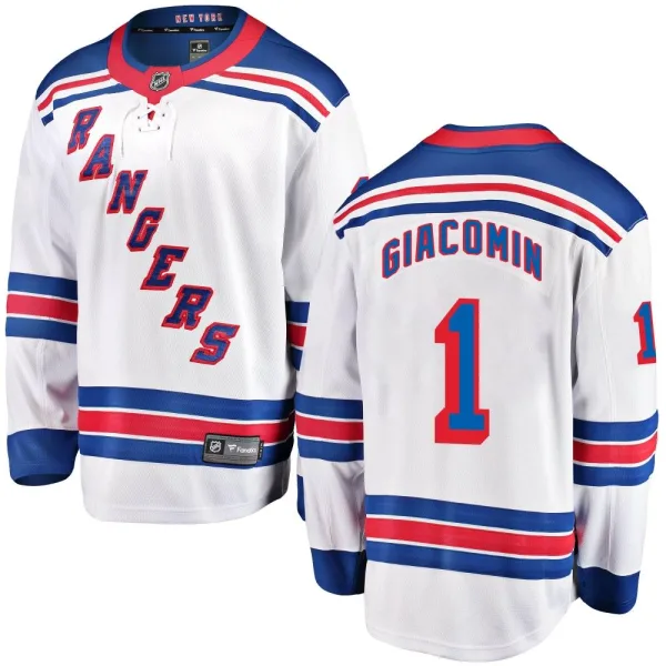 Fanatics Branded Eddie Giacomin New York Rangers Breakaway Away Jersey - White