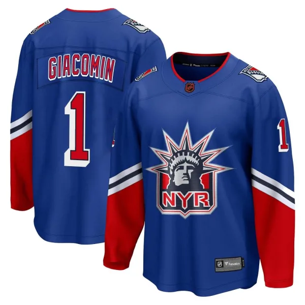 Fanatics Branded Eddie Giacomin New York Rangers Breakaway Special Edition 2.0 Jersey - Royal