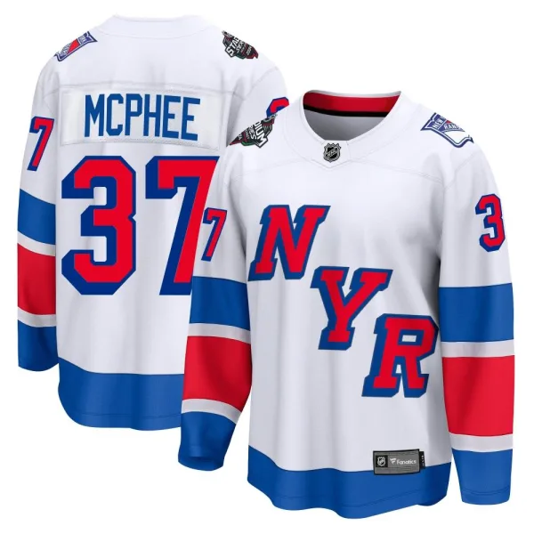 Fanatics Branded George Mcphee New York Rangers Breakaway 2024 Stadium Series Jersey - White