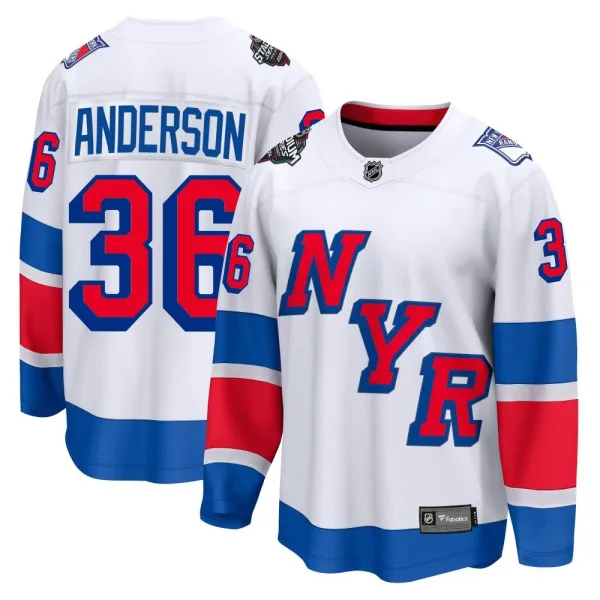Fanatics Branded Glenn Anderson New York Rangers Breakaway 2024 Stadium Series Jersey - White