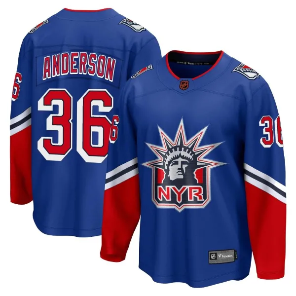 Fanatics Branded Glenn Anderson New York Rangers Breakaway Special Edition 2.0 Jersey - Royal
