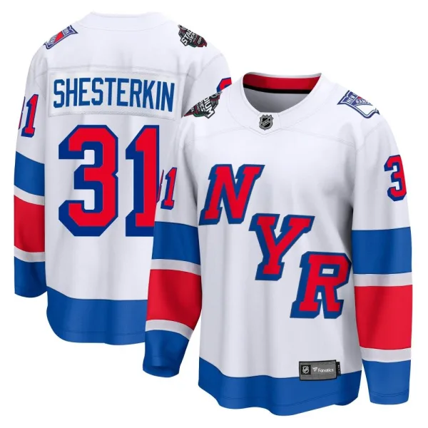 Fanatics Branded Igor Shesterkin New York Rangers Breakaway 2024 Stadium Series Jersey - White