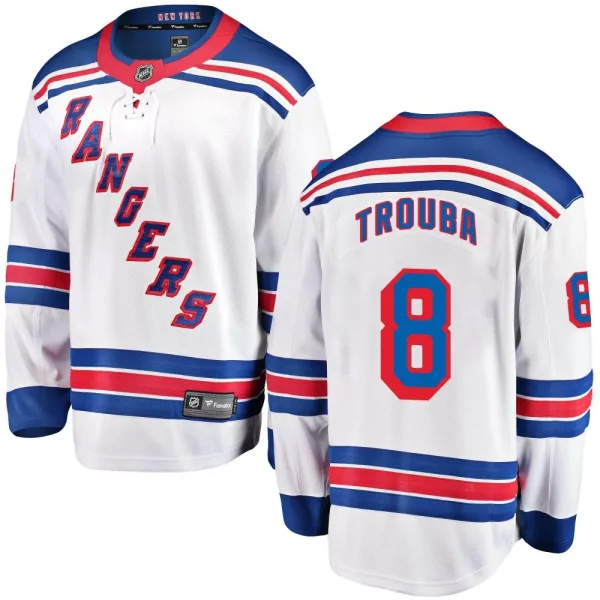 Fanatics Branded Jacob Trouba New York Rangers Breakaway Away Jersey - White
