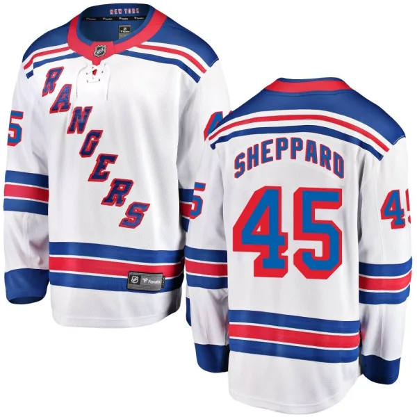 Fanatics Branded James Sheppard New York Rangers Breakaway Away Jersey - White