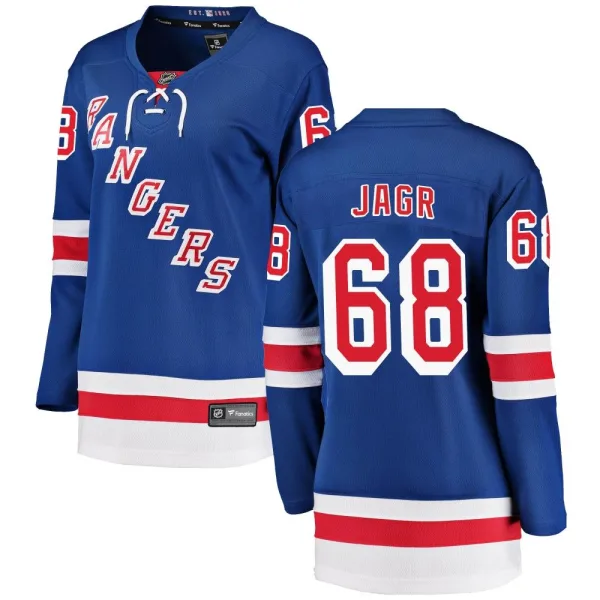 Fanatics Branded Jaromir Jagr New York Rangers Women's Breakaway Home Jersey - Blue