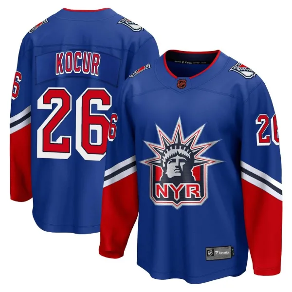 Fanatics Branded Joe Kocur New York Rangers Breakaway Special Edition 2.0 Jersey - Royal