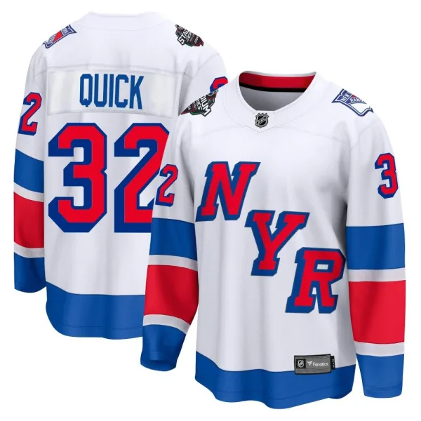 Fanatics Branded Jonathan Quick New York Rangers Breakaway 2024 Stadium Series Jersey - White