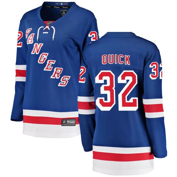 Fanatics Branded Jonathan Quick New York Rangers Women's Breakaway Home Jersey - Blue