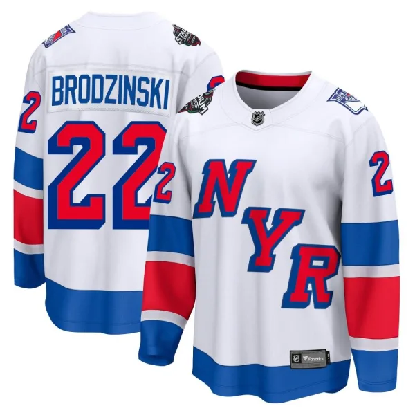 Fanatics Branded Jonny Brodzinski New York Rangers Breakaway 2024 Stadium Series Jersey - White