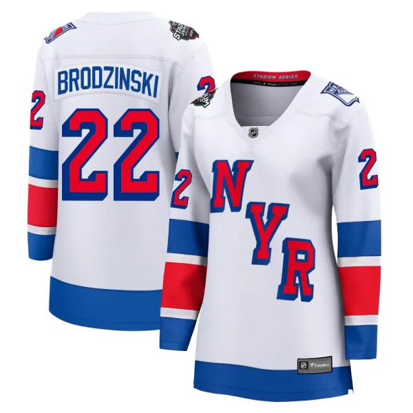 Fanatics Branded Jonny Brodzinski New York Rangers Women's Breakaway 2024 Stadium Series Jersey - White