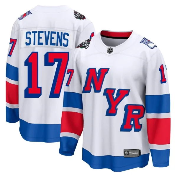 Fanatics Branded Kevin Stevens New York Rangers Breakaway 2024 Stadium Series Jersey - White
