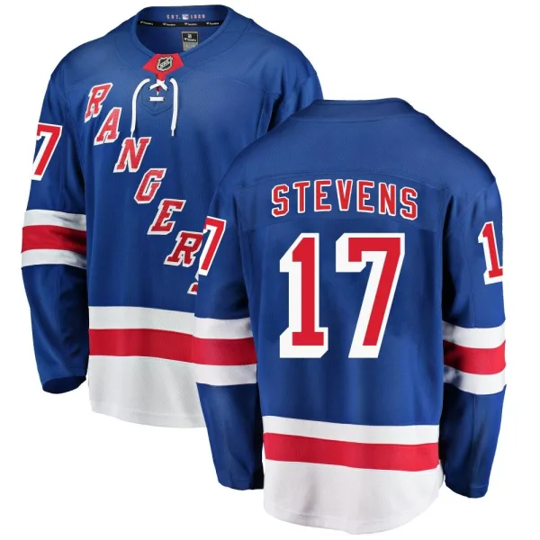 Fanatics Branded Kevin Stevens New York Rangers Breakaway Home Jersey - Blue