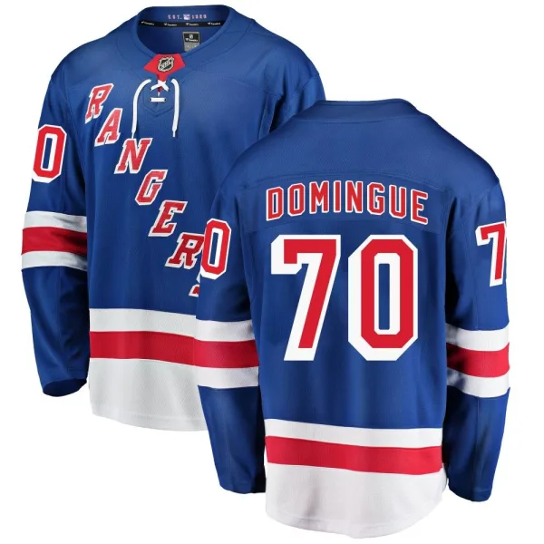 Fanatics Branded Louis Domingue New York Rangers Breakaway Home Jersey - Blue