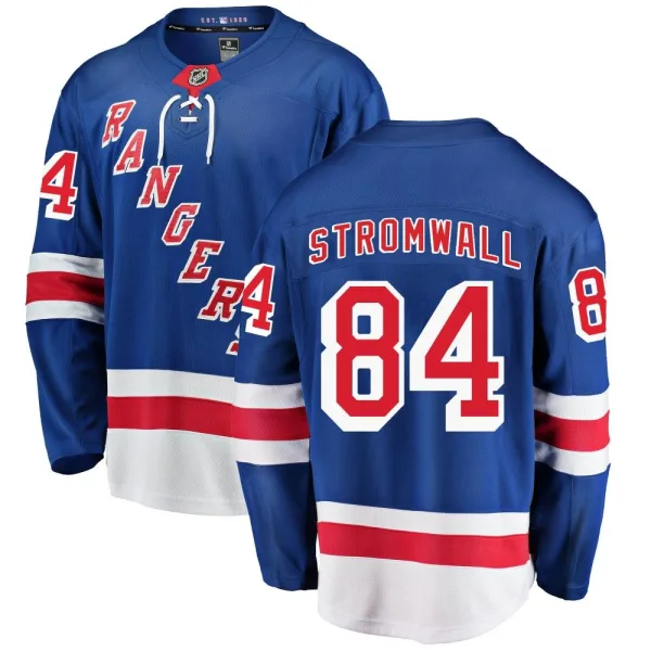 Fanatics Branded Malte Stromwall New York Rangers Breakaway Home Jersey - Blue